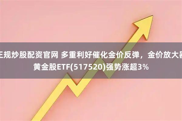 正规炒股配资官网 多重利好催化金价反弹,金价放大器黄金股ETF(517520)强势涨超3%