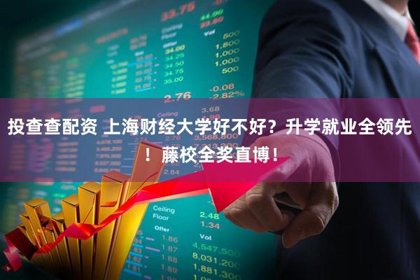 投查查配资 上海财经大学好不好？升学就业全领先！藤校全奖直博！